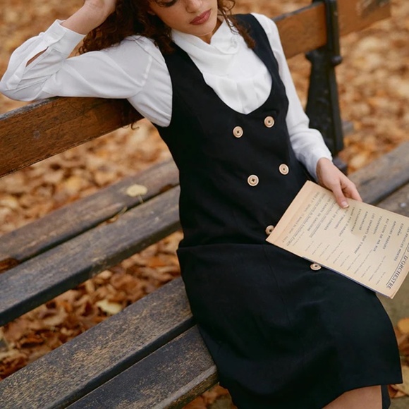 MISS PATINA Catherine Double Breasted Sleeveless MIDI DRESS Size US 8/UK 12 NWT - Picture 2 of 9